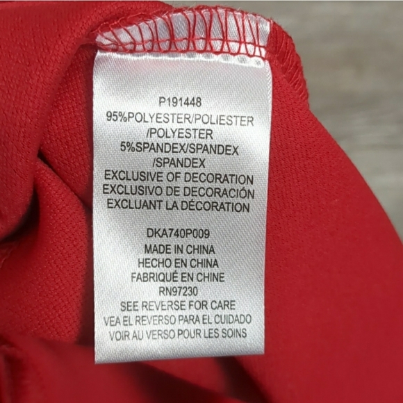 Red Dress Prom Homecoming Layered Bottom Lace Back size M - Picture 4 of 5